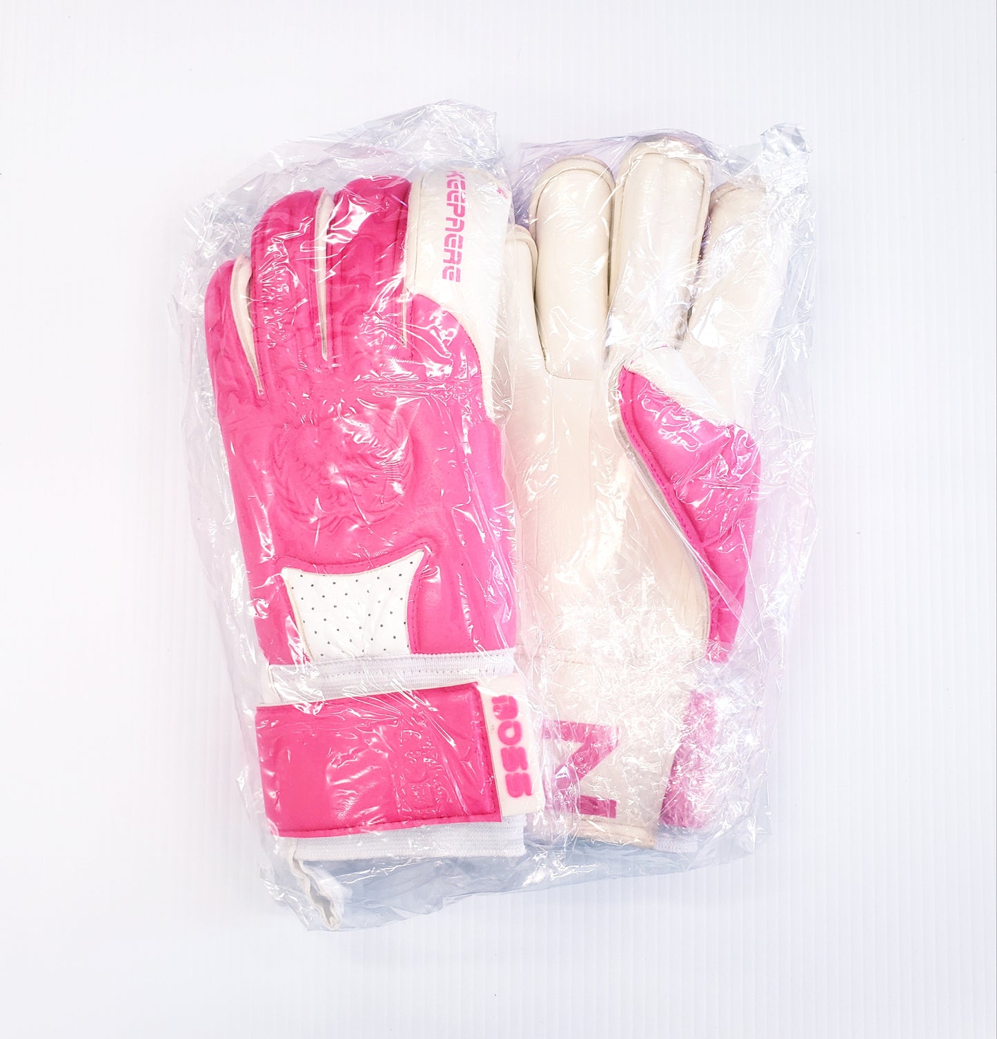 Pink Keepaere BOSS Goalkeeper Gloves for soccer